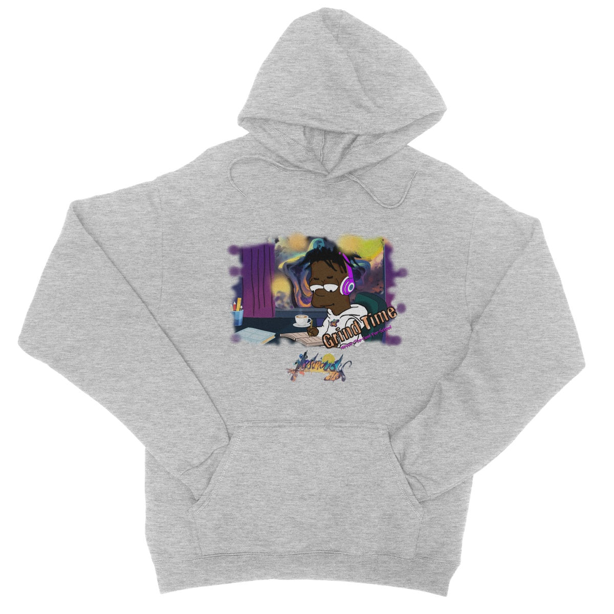 Lit Design Collection: Grind Time College Hoodie