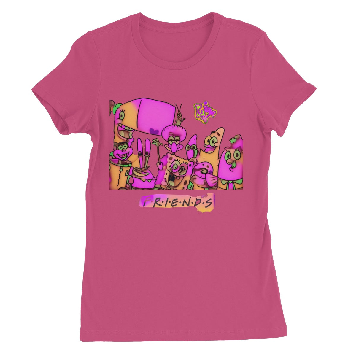 Lit SpongeBob n Friends Collection Women's Favourite T-Shirt