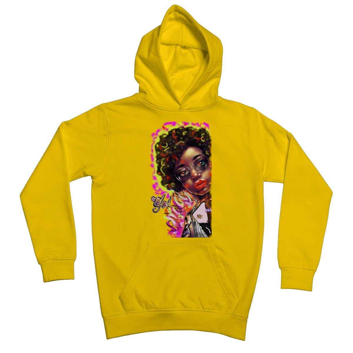 Lit Girl Collection: Girl on Fire Kids Hoodie