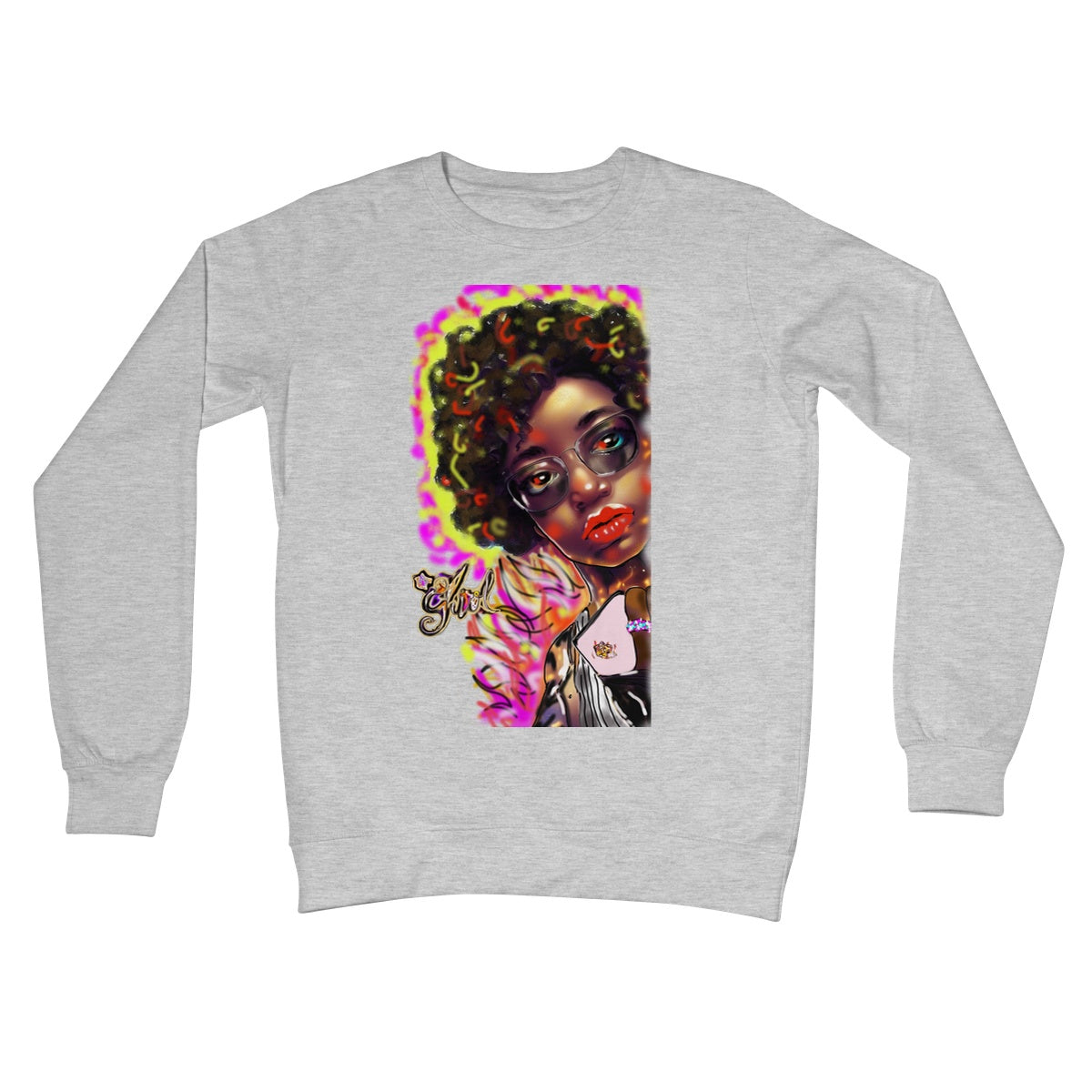 Lit Girl Collection: Girl on Fire Crew Neck Sweatshirt