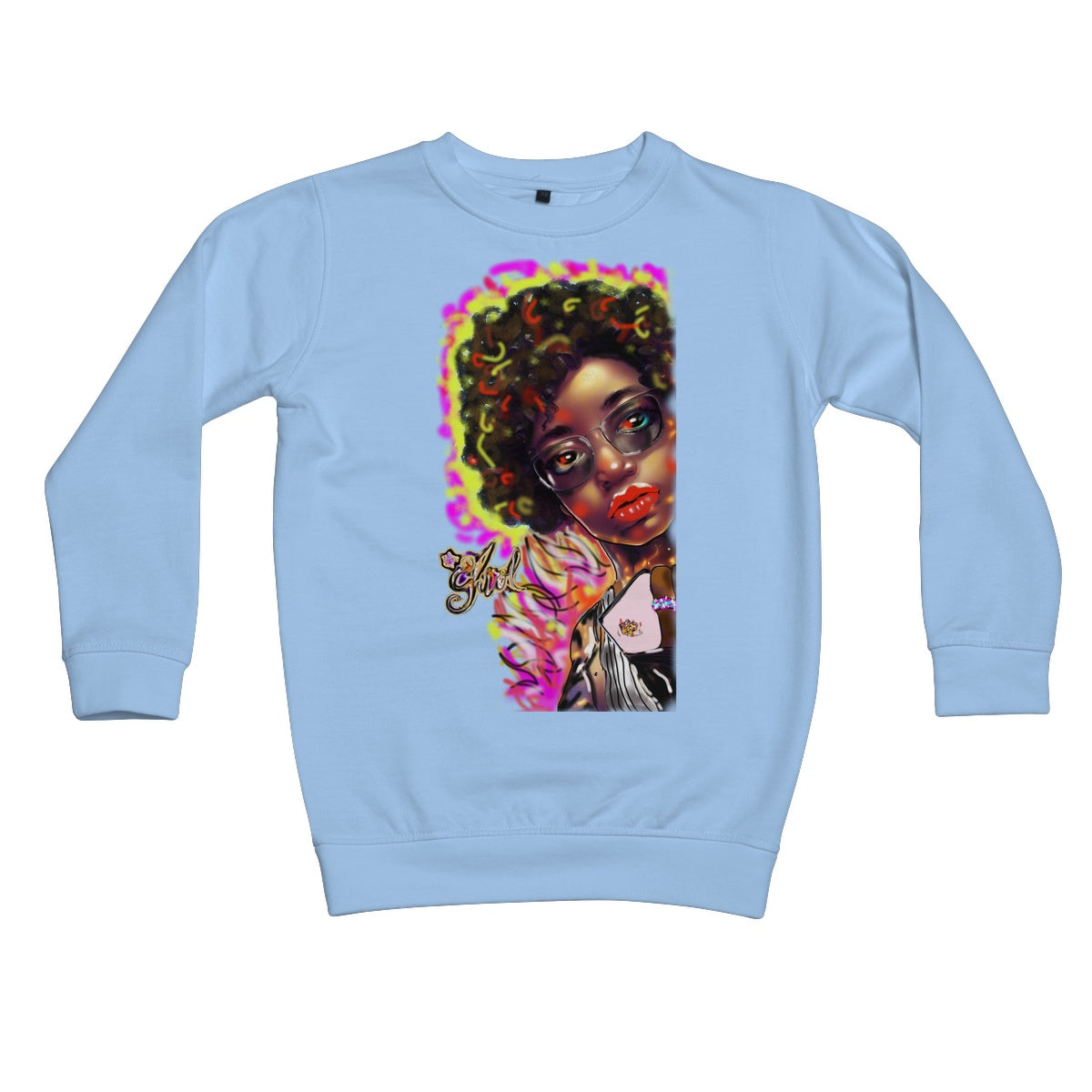 Lit Girl Collection: Girl on Fire Kids Sweatshirt