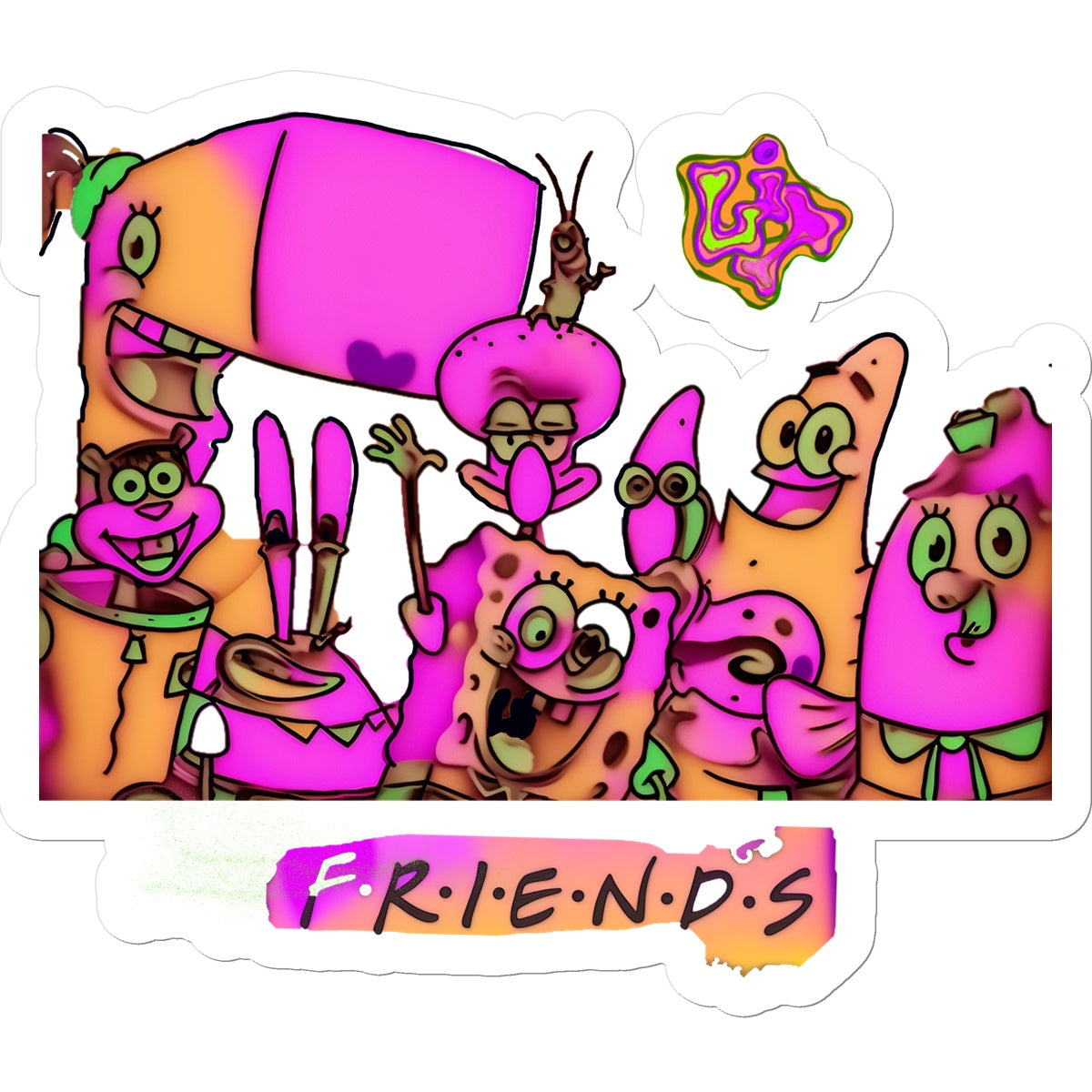 Lit SpongeBob n Friends Collection Sticker