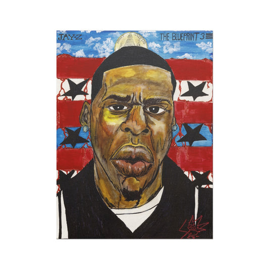 50 Years of Hip Hop Jay-Z - The Babylon Blueprint Fine Art Print