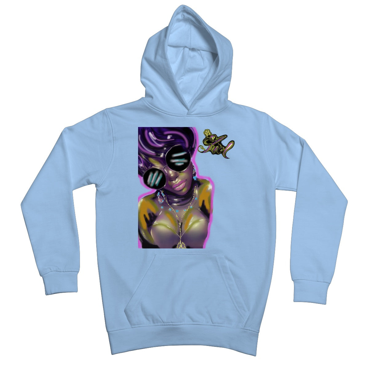 Lit Girl Collection: Purple Queen Kids Hoodie