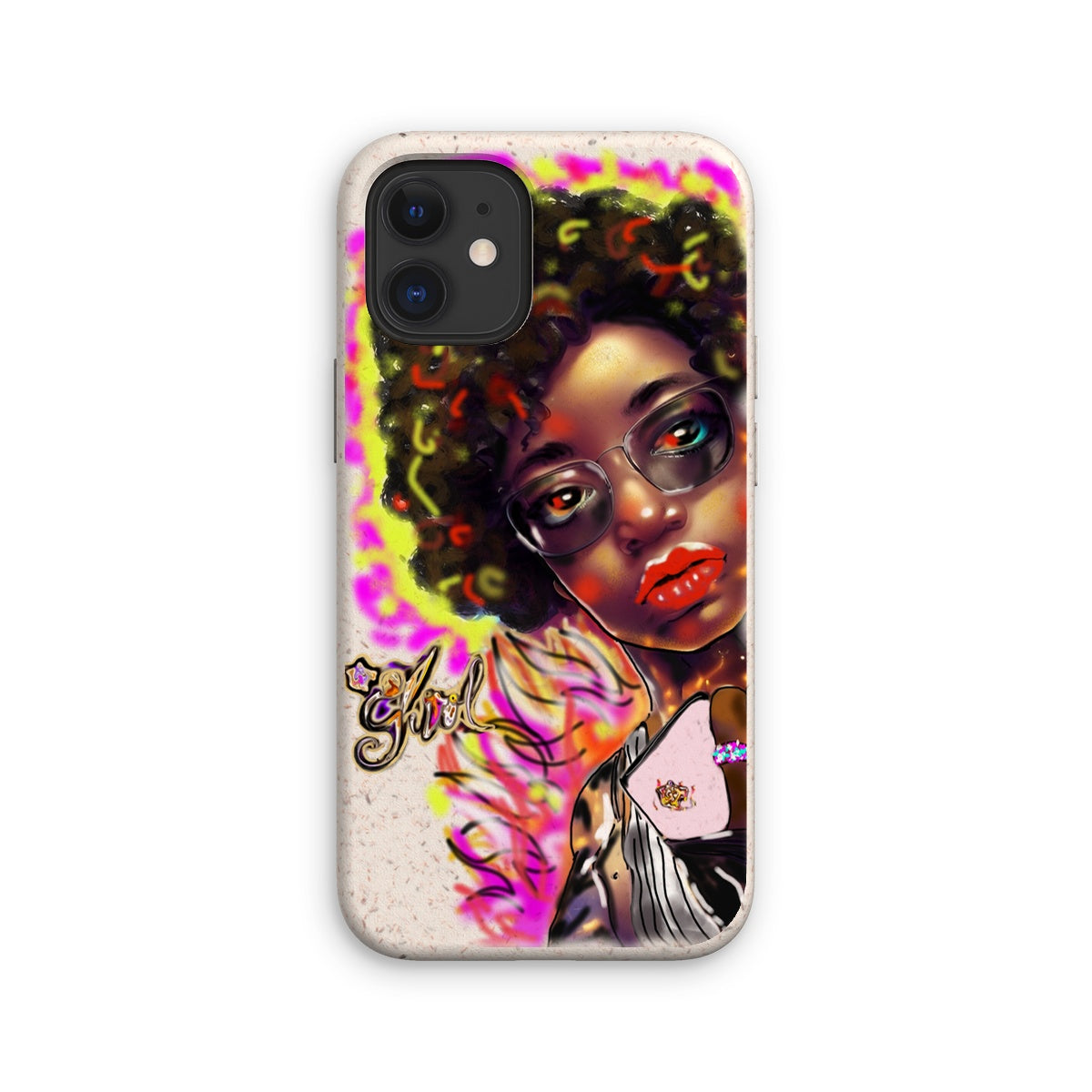 Lit Girl Collection: Girl on Fire Eco Phone Case