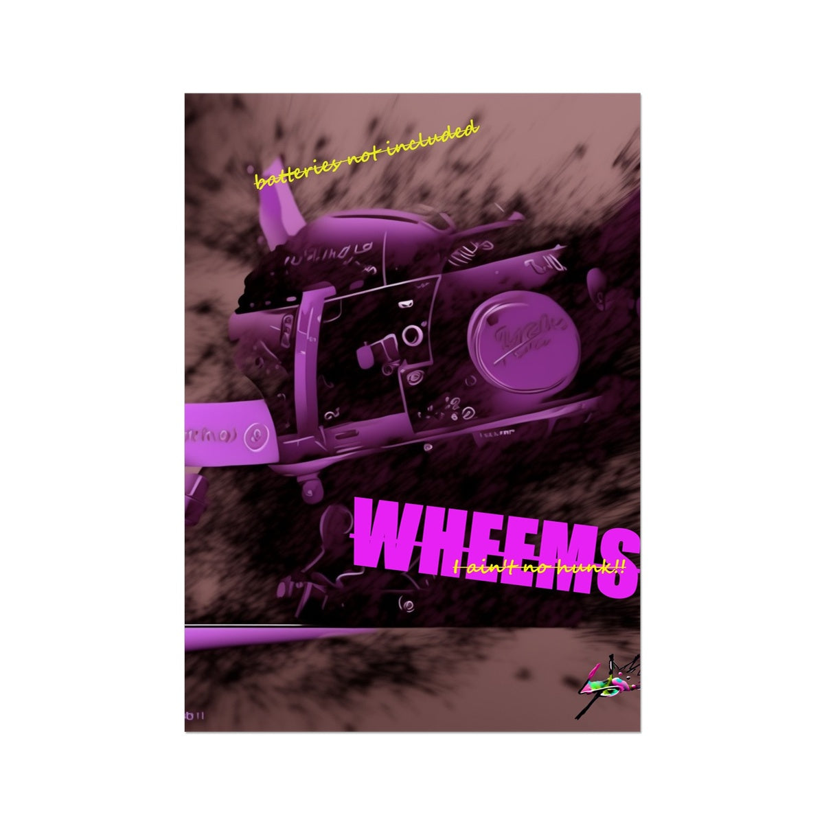 Lit Abstract Wheems Collection Wall Art Poster