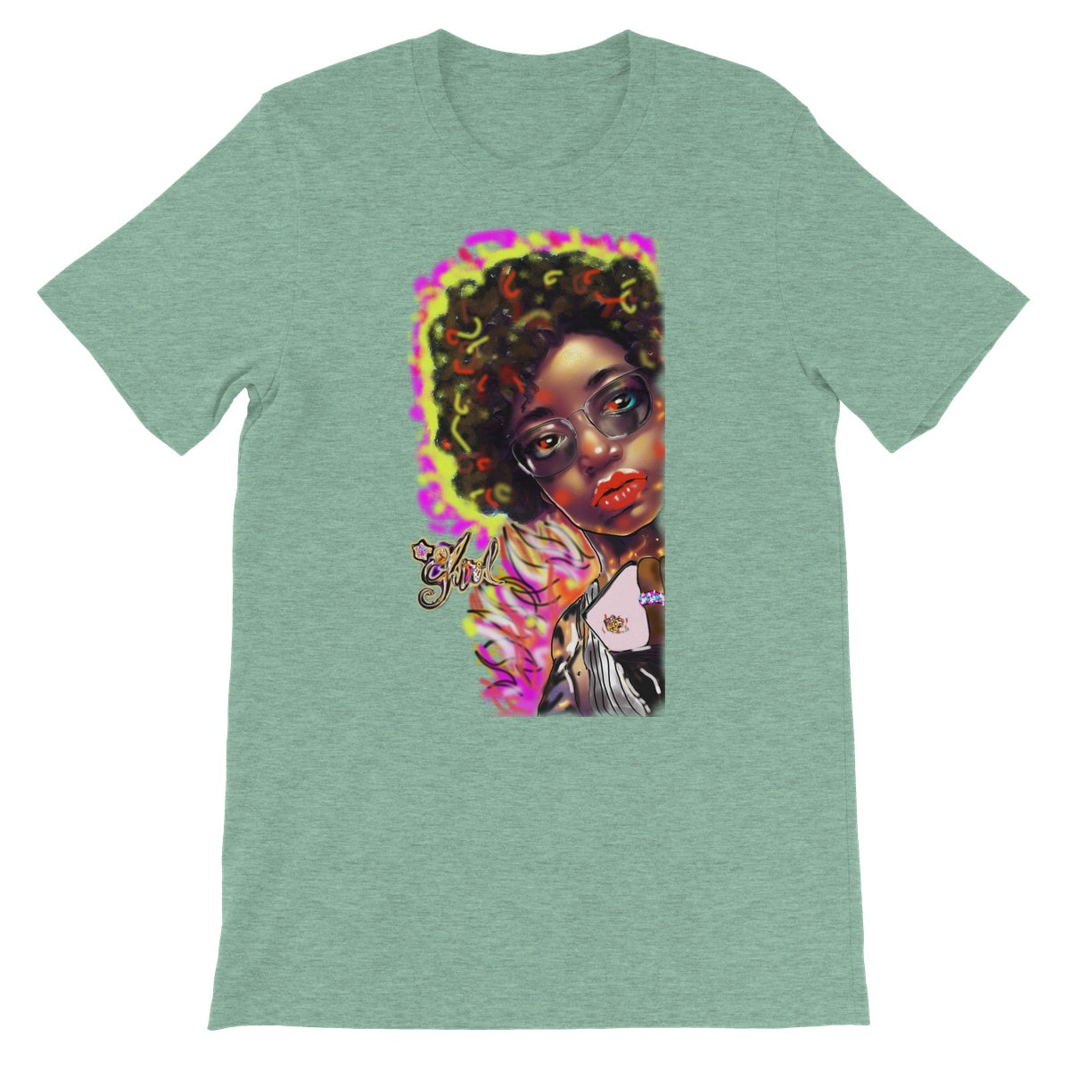 Lit Girl Collection: Girl on Fire Unisex Short Sleeve T-Shirt