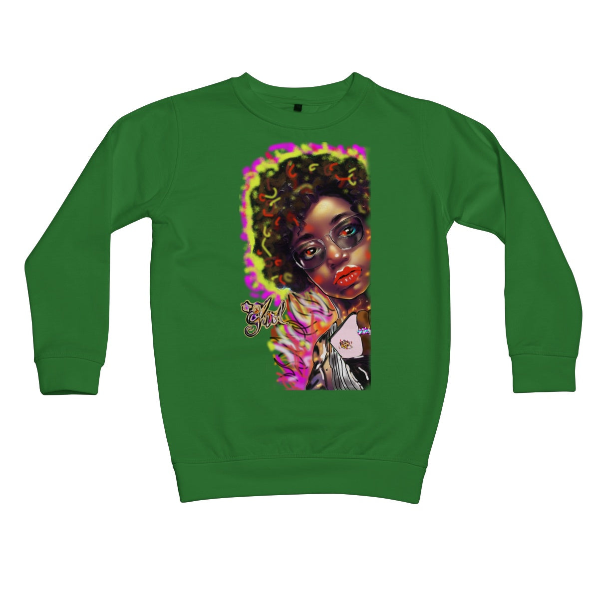 Lit Girl Collection: Girl on Fire Kids Sweatshirt