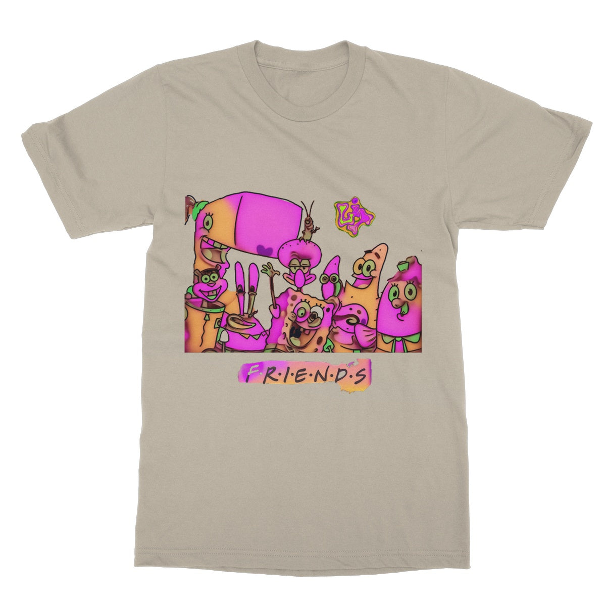 Lit SpongeBob n Friends Collection Softstyle T-Shirt