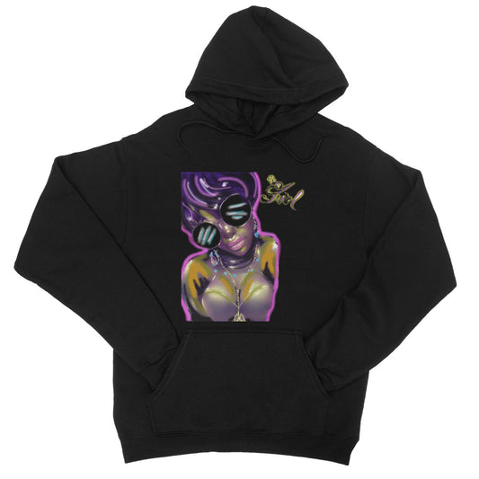 Lit Girl Collection: Purple Queen College Hoodie