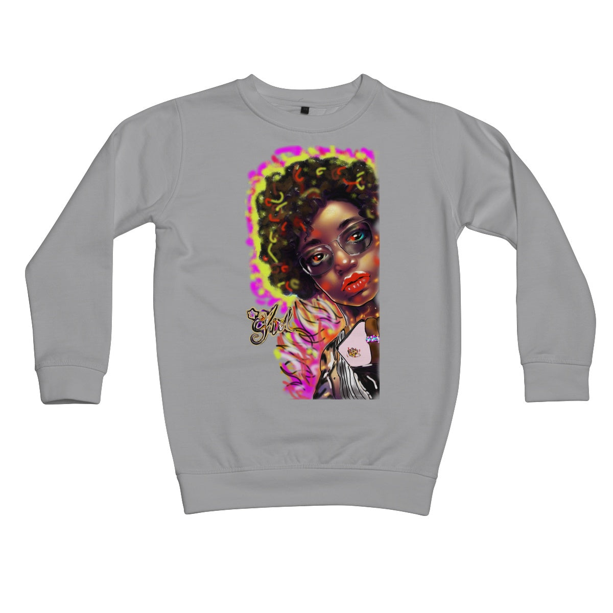 Lit Girl Collection: Girl on Fire Kids Sweatshirt