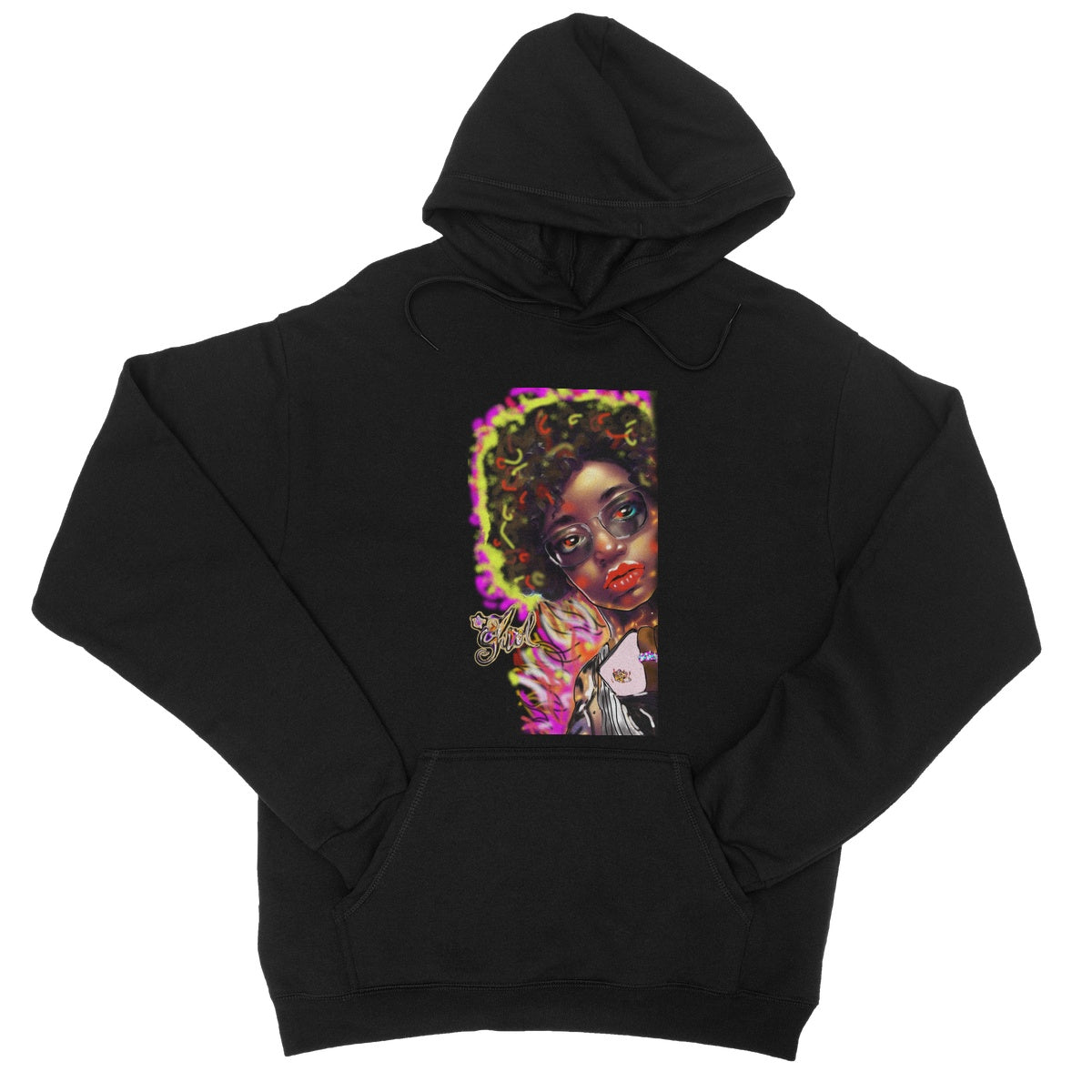 Lit Girl Collection: Girl on Fire College Hoodie