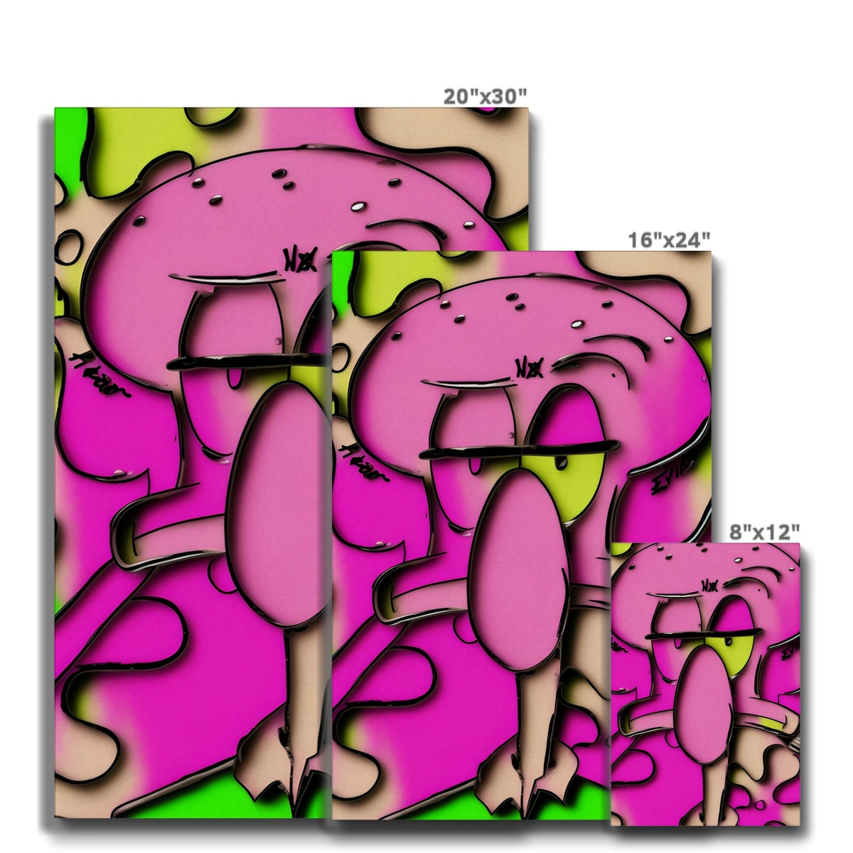 Lit Squidward Hear No Evil Collection Eco Canvas