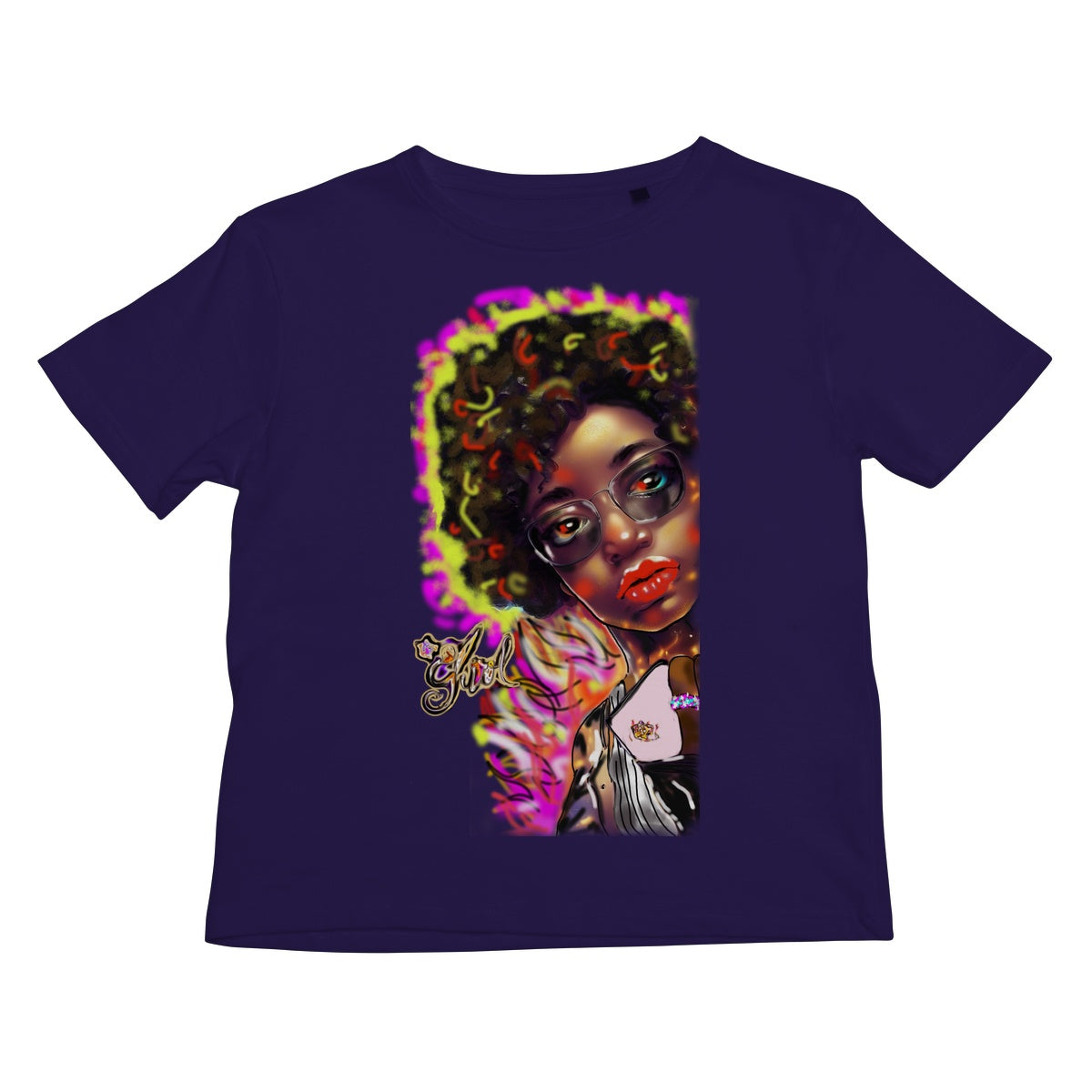 Lit Girl Collection: Girl on Fire Kids T-Shirt