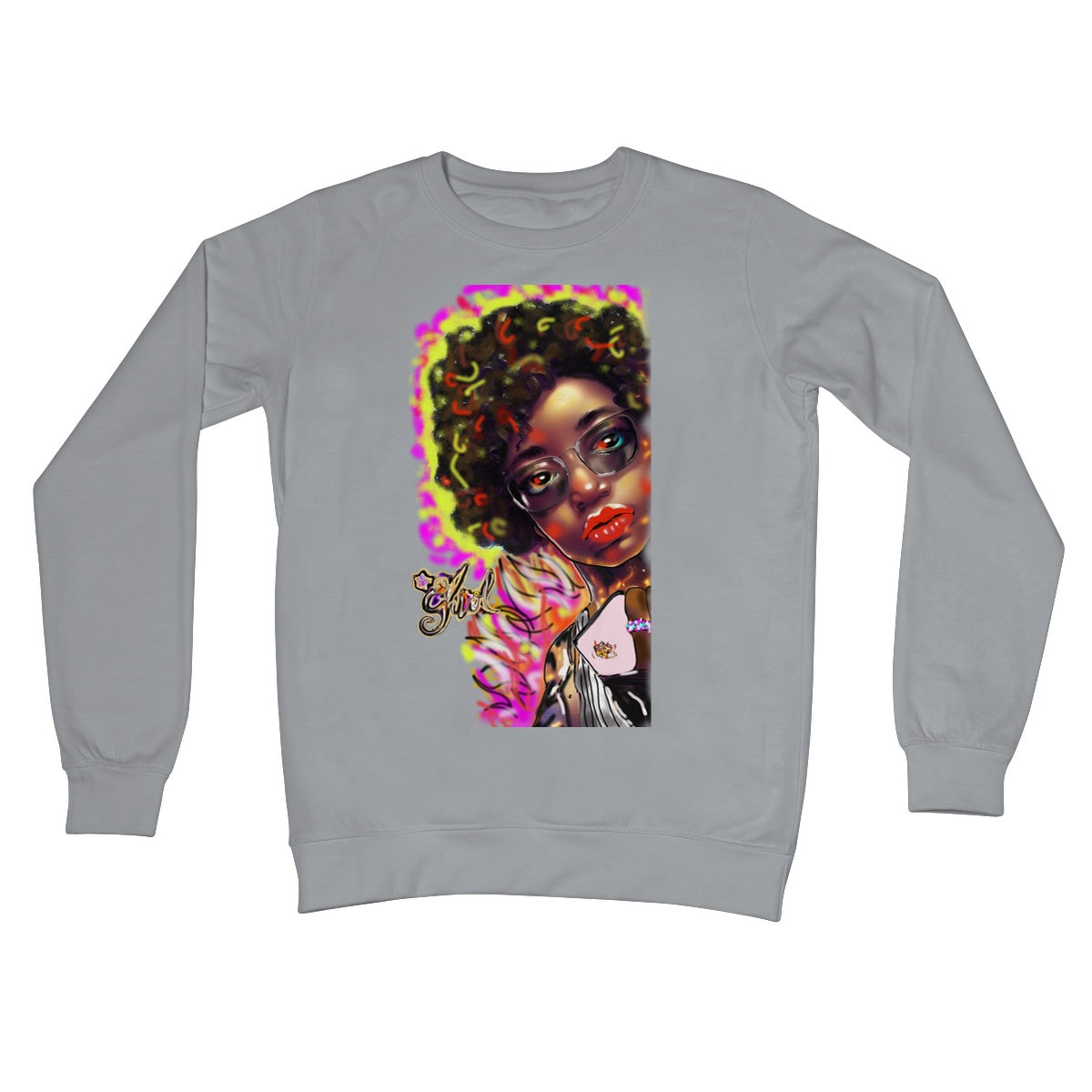 Lit Girl Collection: Girl on Fire Crew Neck Sweatshirt