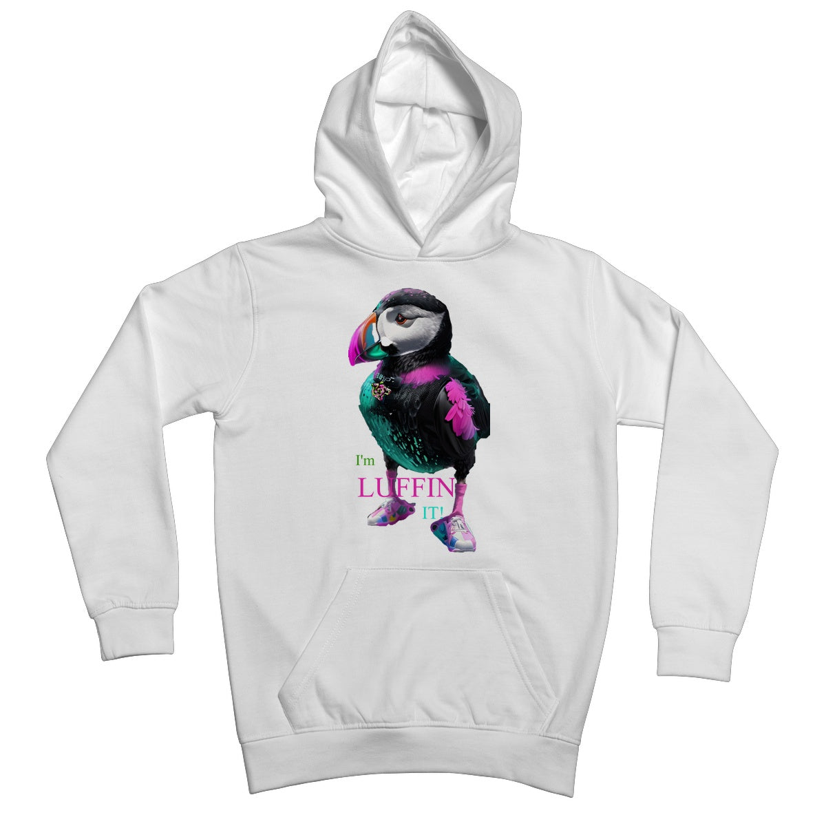 Lit Puffin: I'm Luffin IT Collection Kids Hoodie