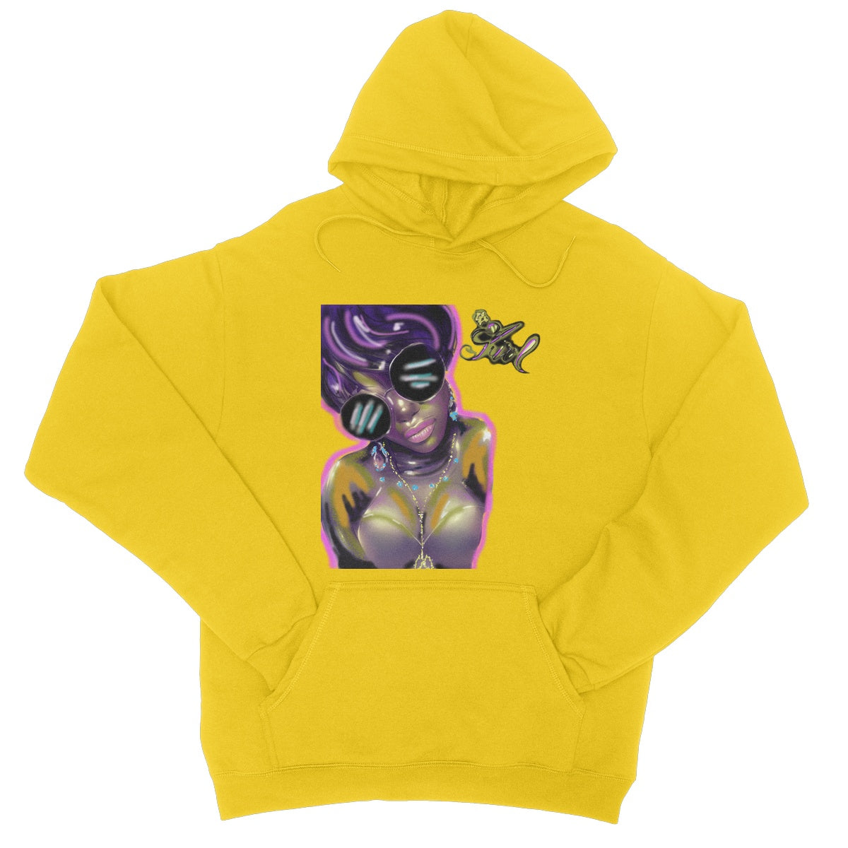 Lit Girl Collection: Purple Queen College Hoodie