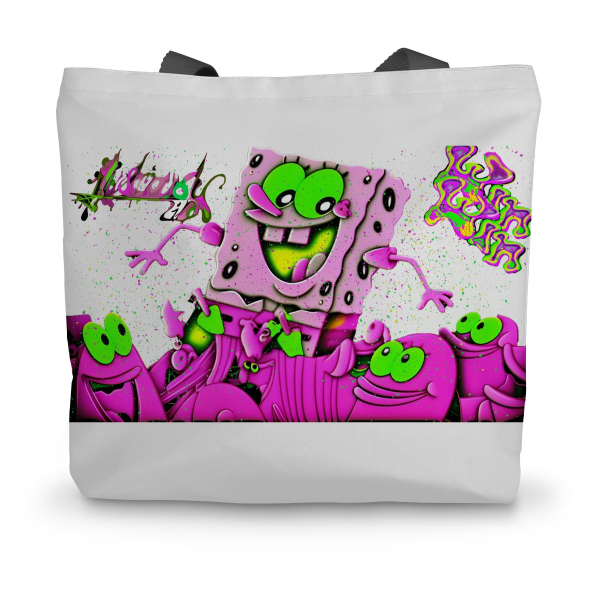 Lit Spongebob Win Win Canvas Tote Bag