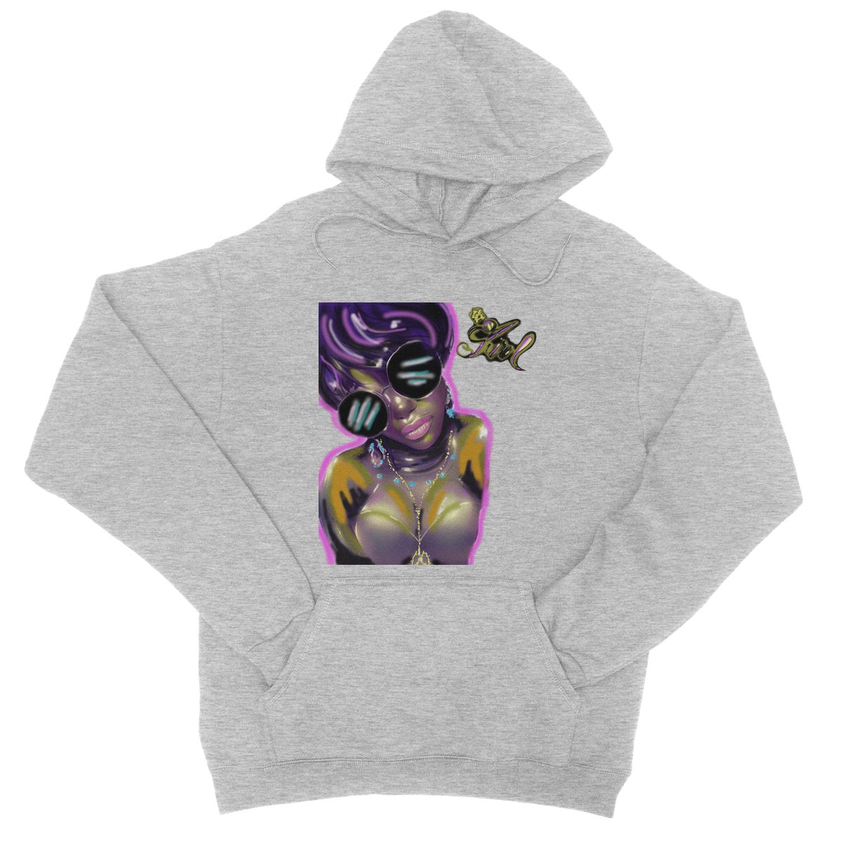 Lit Girl Collection: Purple Queen College Hoodie