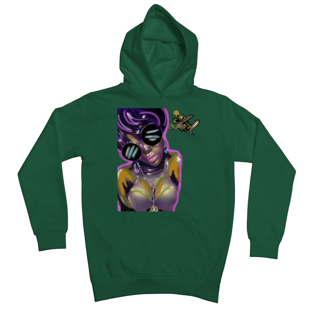 Lit Girl Collection: Purple Queen Kids Hoodie