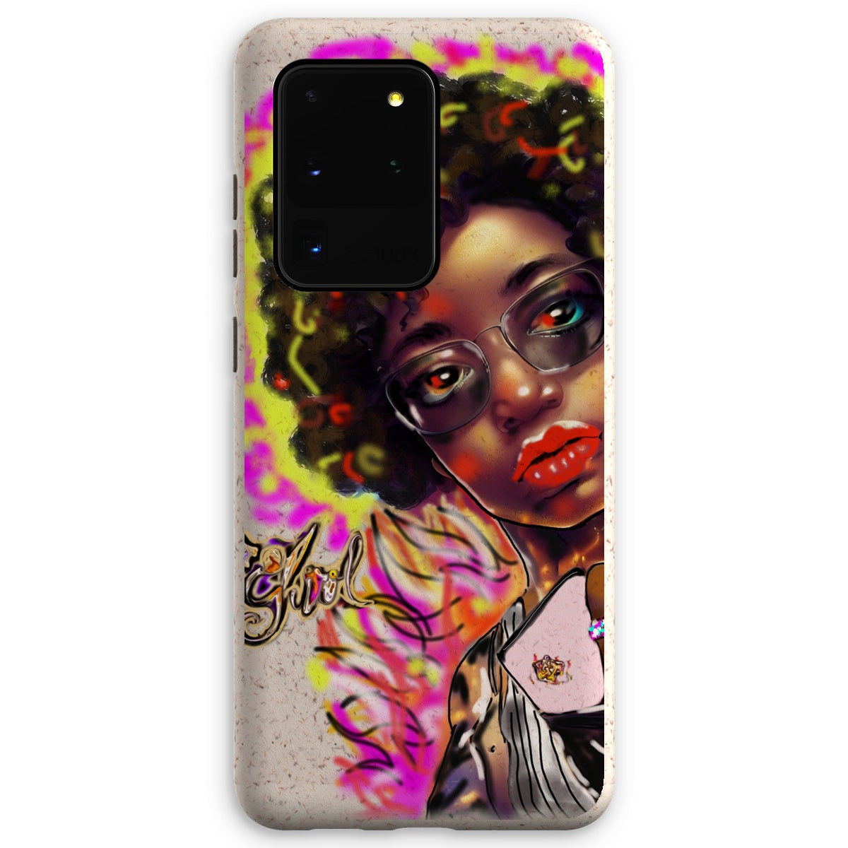 Lit Girl Collection: Girl on Fire Eco Phone Case