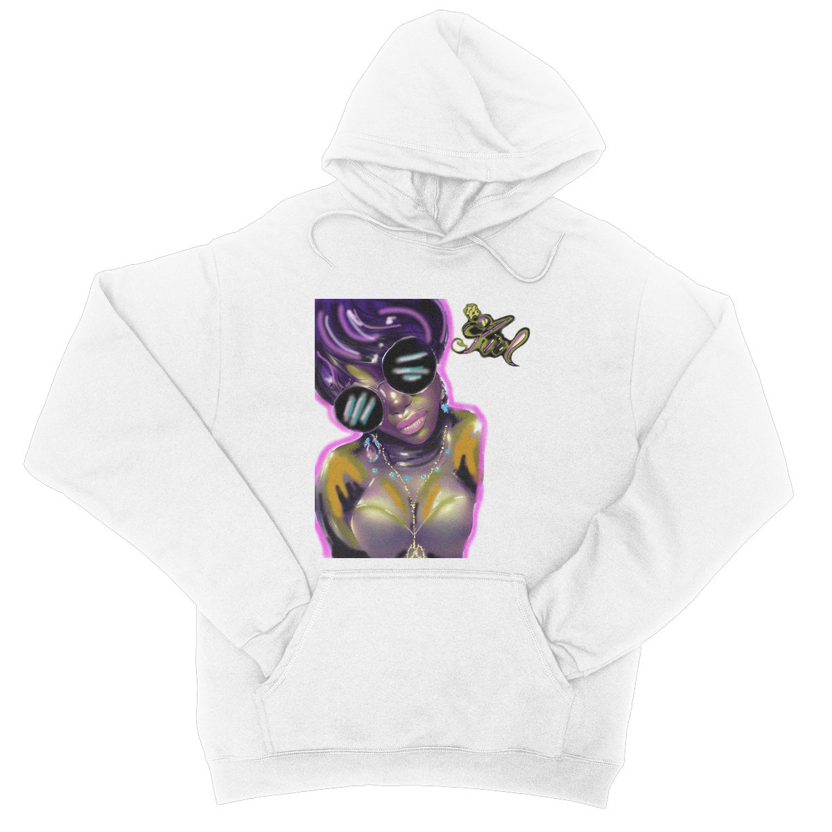 Lit Girl Collection: Purple Queen College Hoodie