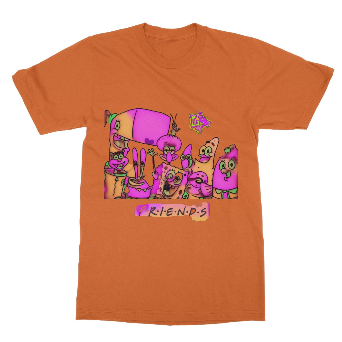 Lit SpongeBob n Friends Collection Softstyle T-Shirt