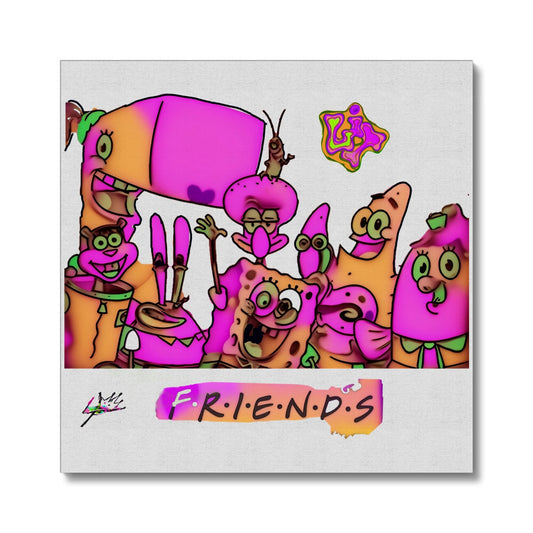 Lit SpongeBob n Friends Collection Canvas