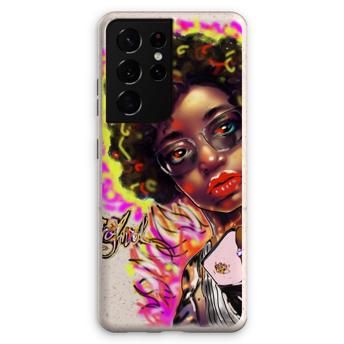 Lit Girl Collection: Girl on Fire Eco Phone Case