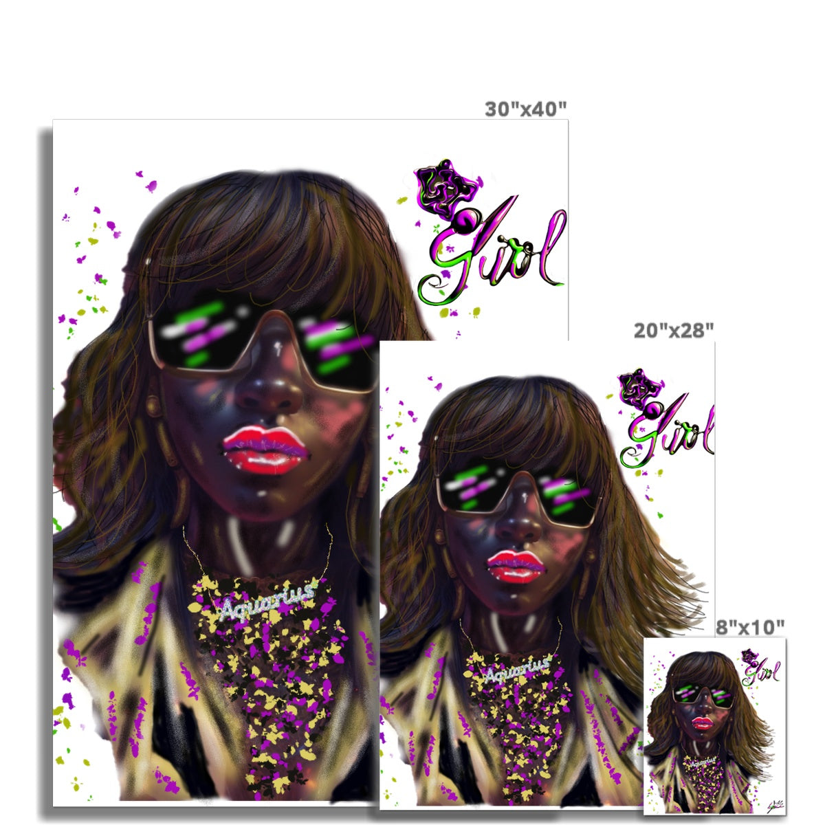 Lit Girl Collection: IT Girl Fine Art Print