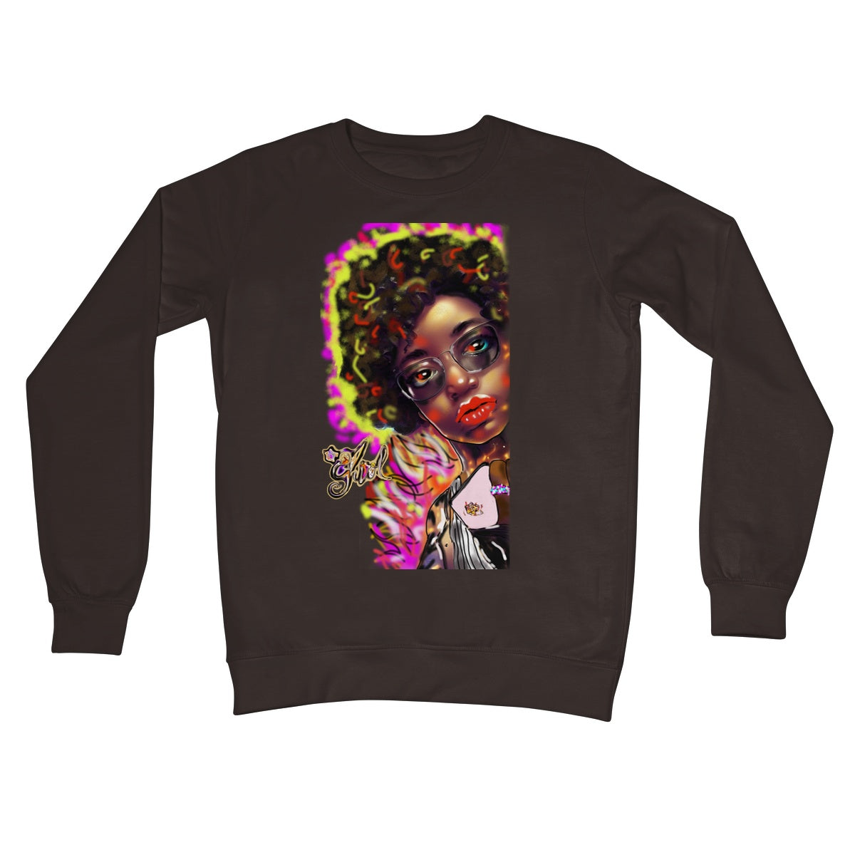 Lit Girl Collection: Girl on Fire Crew Neck Sweatshirt