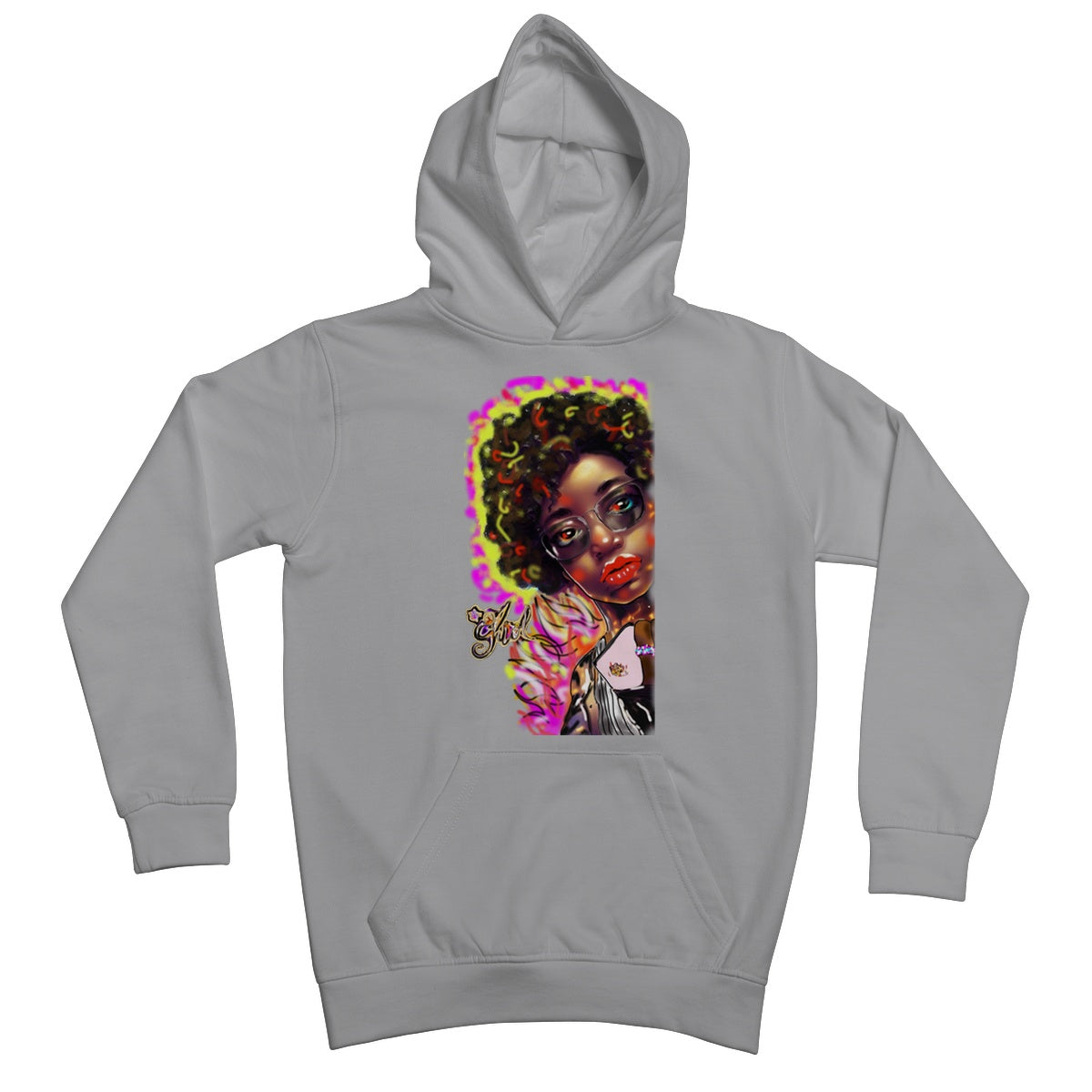 Lit Girl Collection: Girl on Fire Kids Hoodie