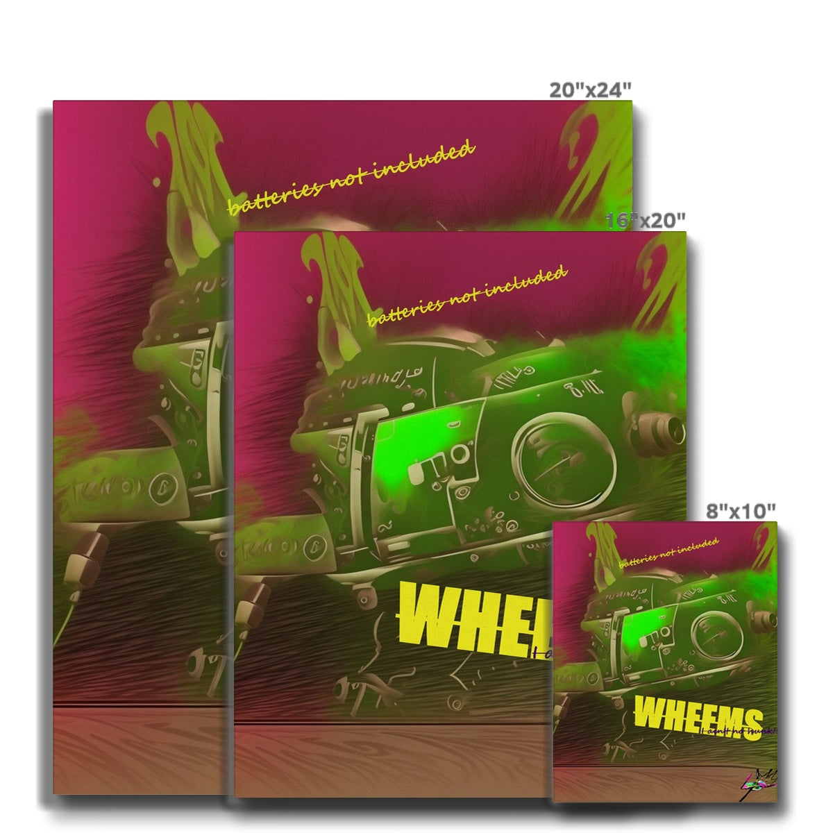 Lit Abstract Wheems Collection Canvas