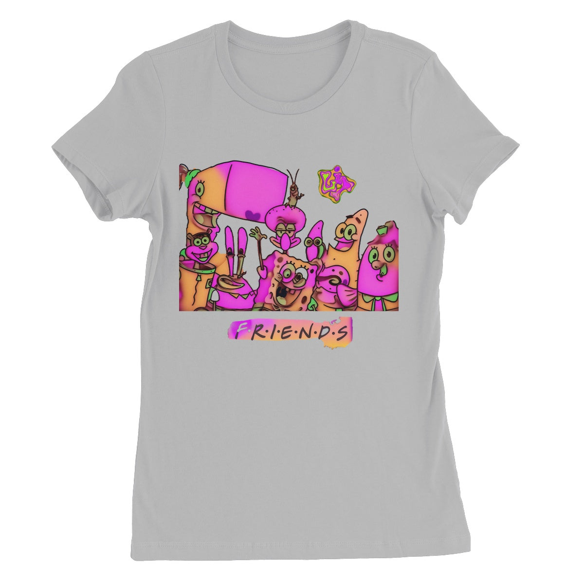 Lit SpongeBob n Friends Collection Women's Favourite T-Shirt