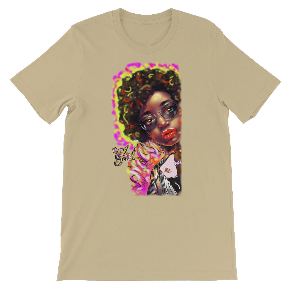 Lit Girl Collection: Girl on Fire Unisex Short Sleeve T-Shirt