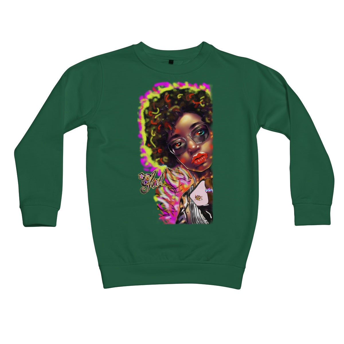 Lit Girl Collection: Girl on Fire Kids Sweatshirt