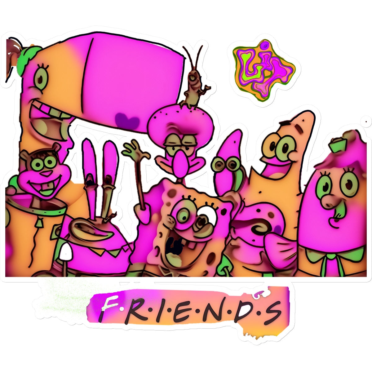 Lit SpongeBob n Friends Collection Sticker