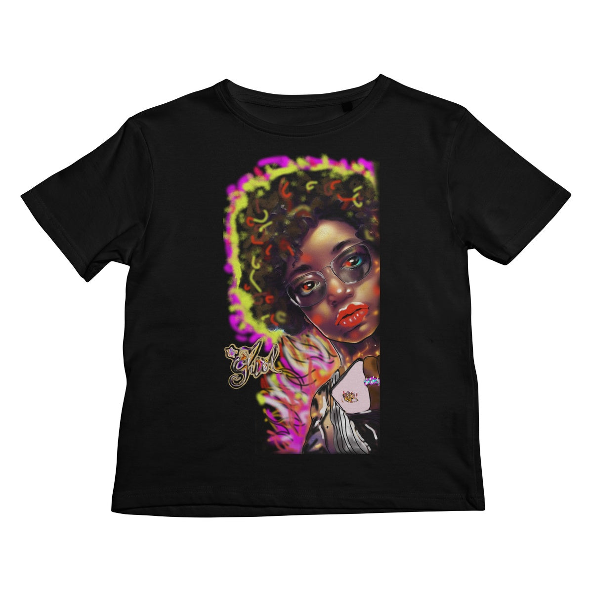 Lit Girl Collection: Girl on Fire Kids T-Shirt