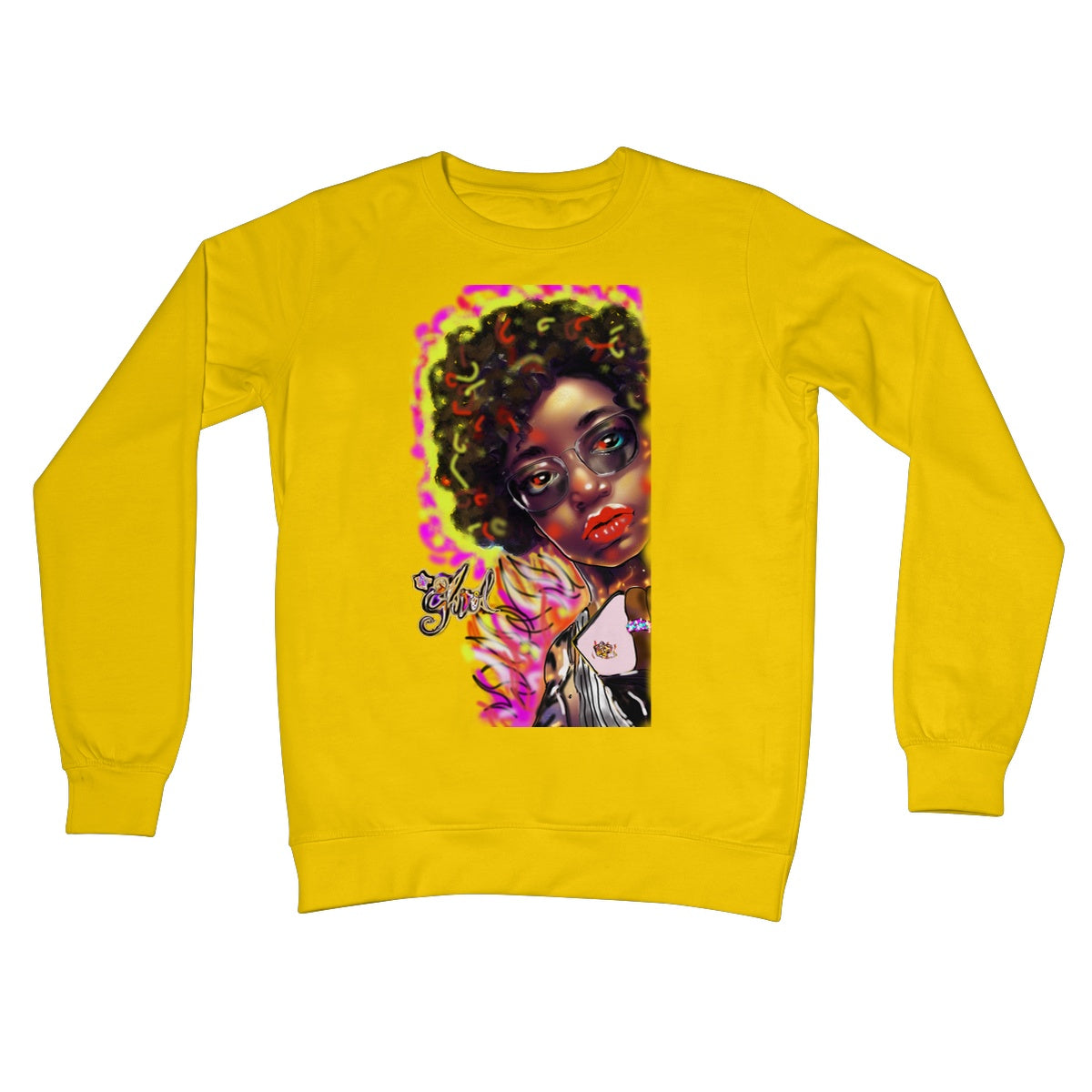 Lit Girl Collection: Girl on Fire Crew Neck Sweatshirt