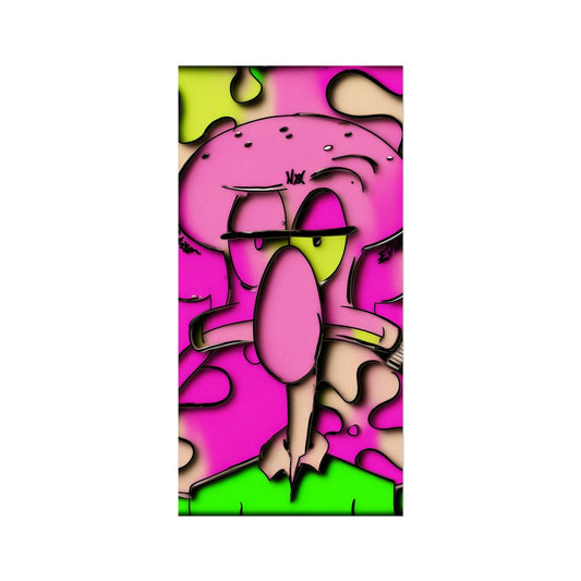 Lit_Squidward_hearnoEvil Fine Art Print