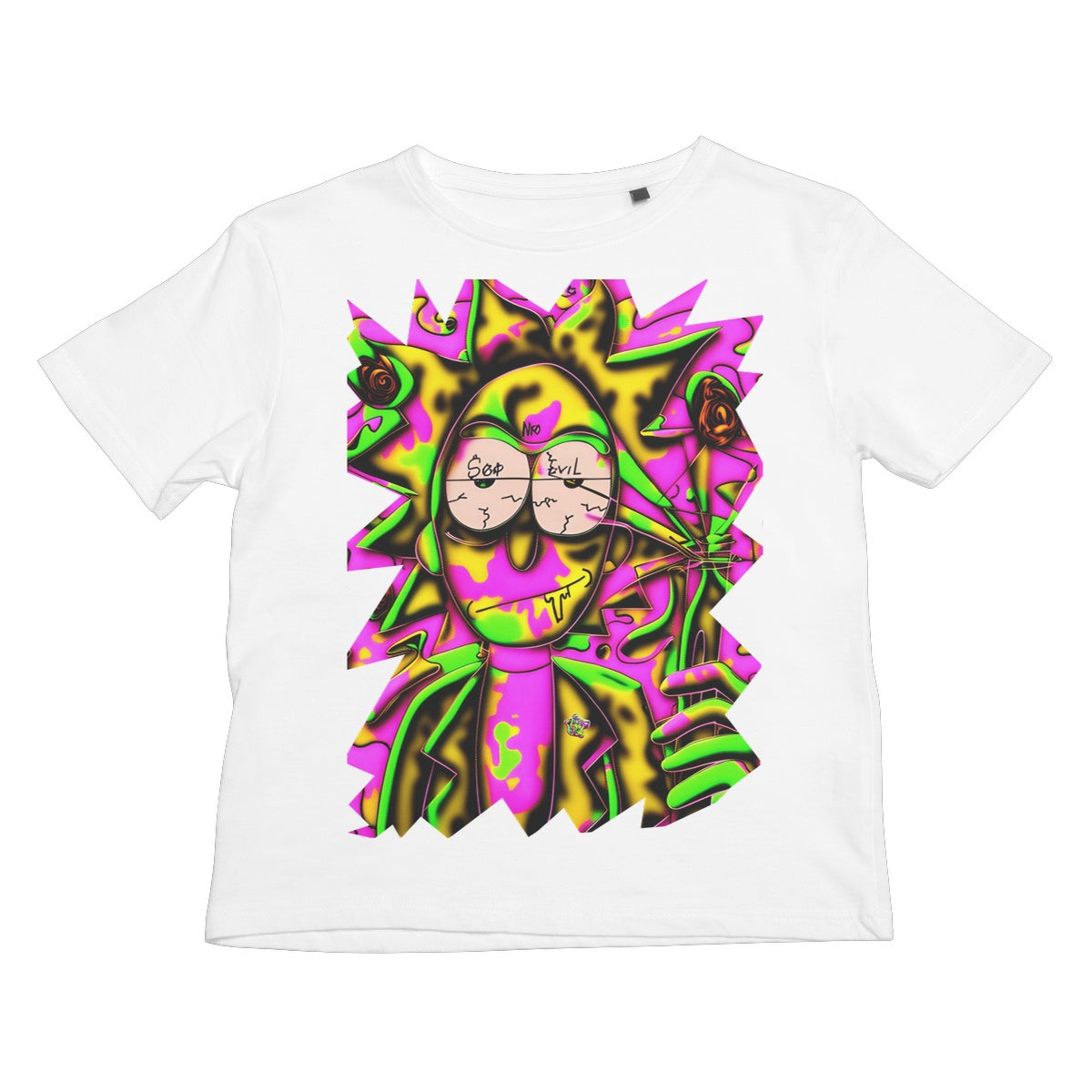 Lit Rick Sanchez See No Evil Collection  Kids T-Shirt