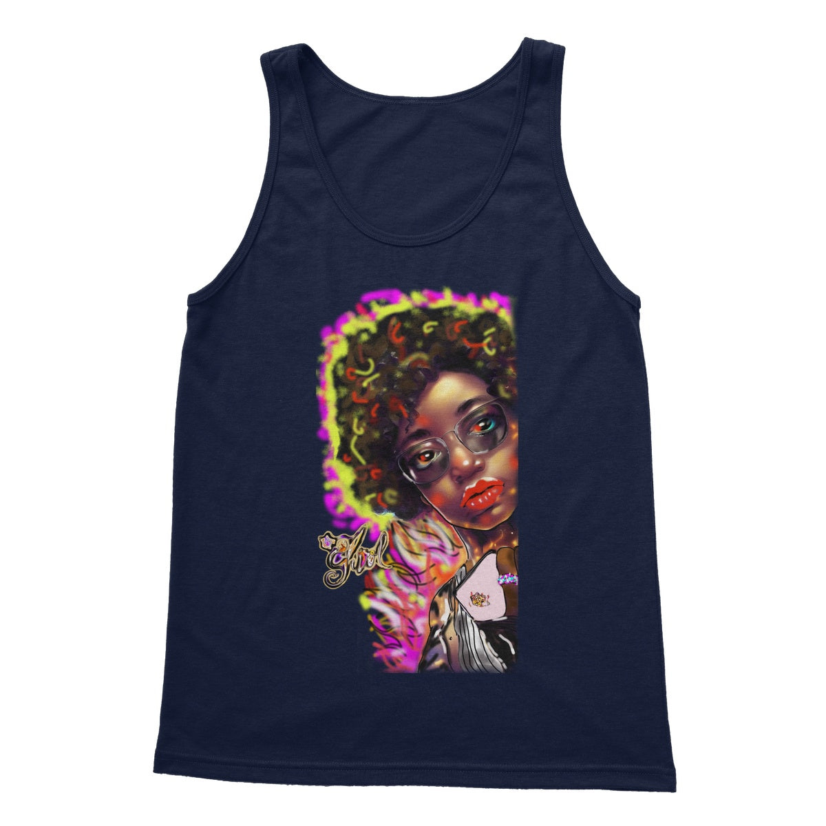 Lit Girl Collection: Girl on Fire Softstyle Tank Top