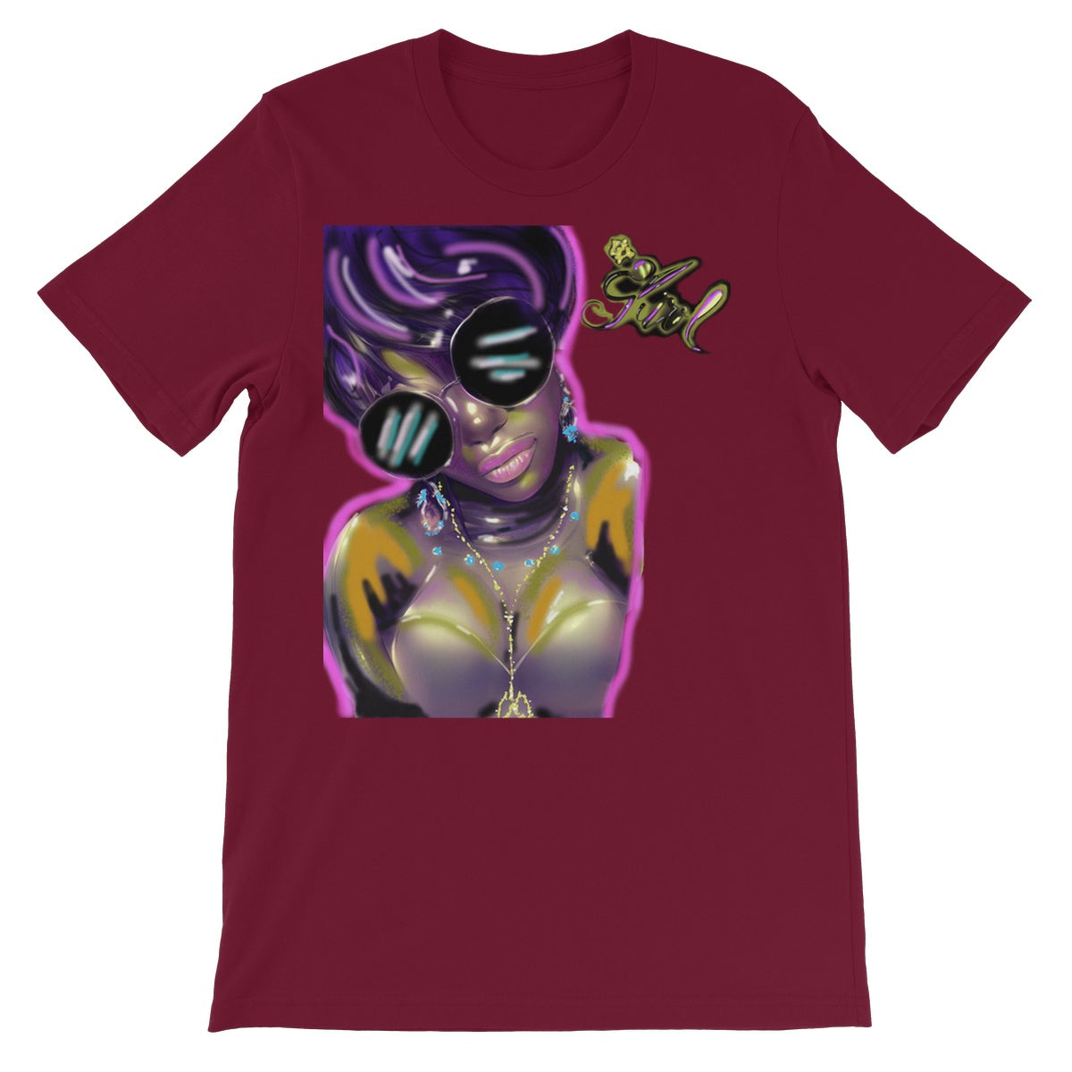 Lit Girl Collection: Purple Queen Unisex Short Sleeve T-Shirt