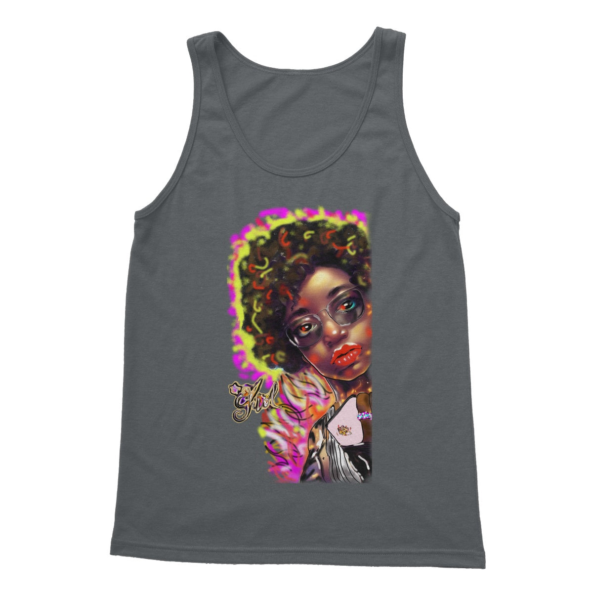 Lit Girl Collection: Girl on Fire Softstyle Tank Top