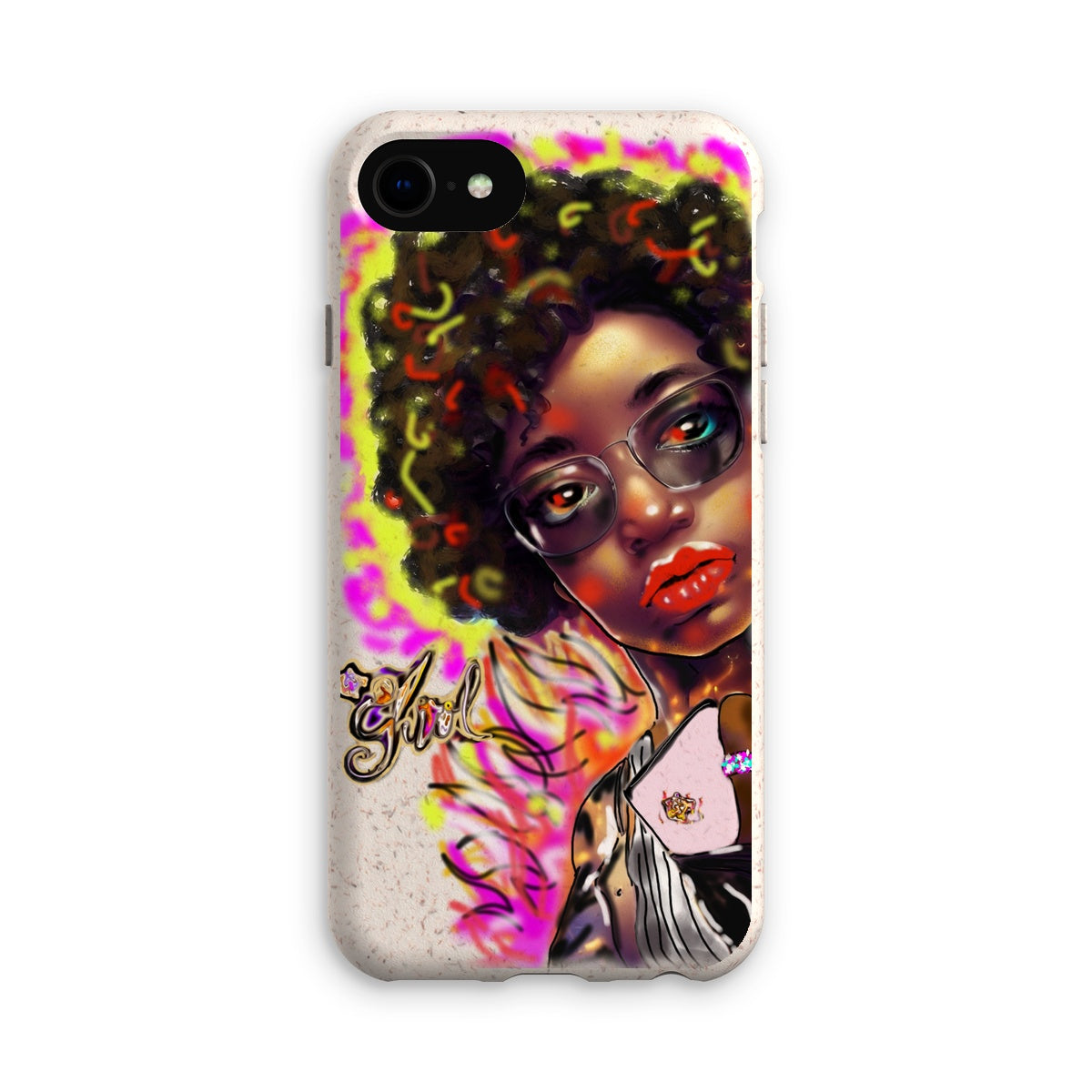 Lit Girl Collection: Girl on Fire Eco Phone Case