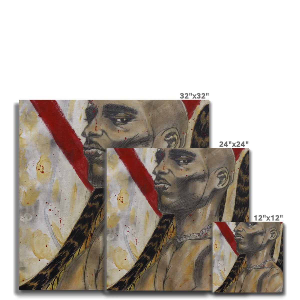 50 Years of Hip Hop Collection DMX - The Death Angel Canvas