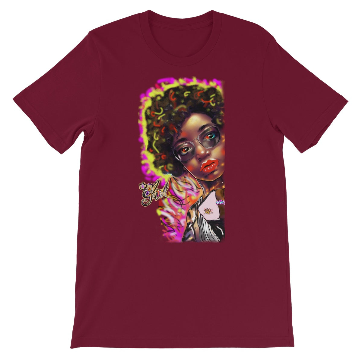 Lit Girl Collection: Girl on Fire Unisex Short Sleeve T-Shirt