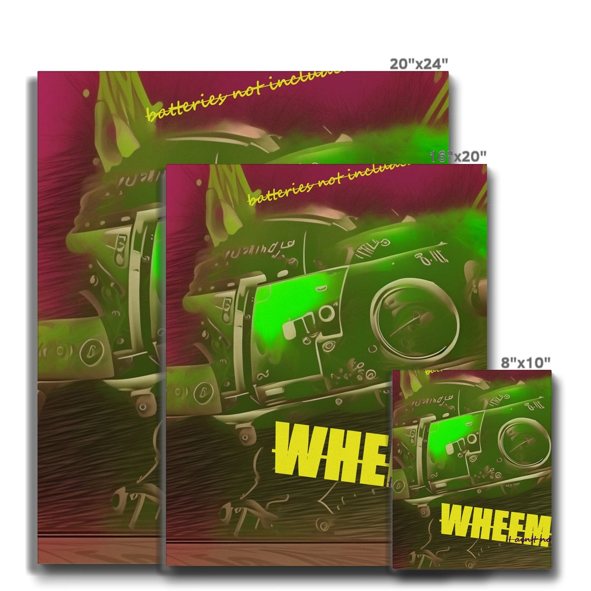 Lit Abstract Wheems Collection Canvas