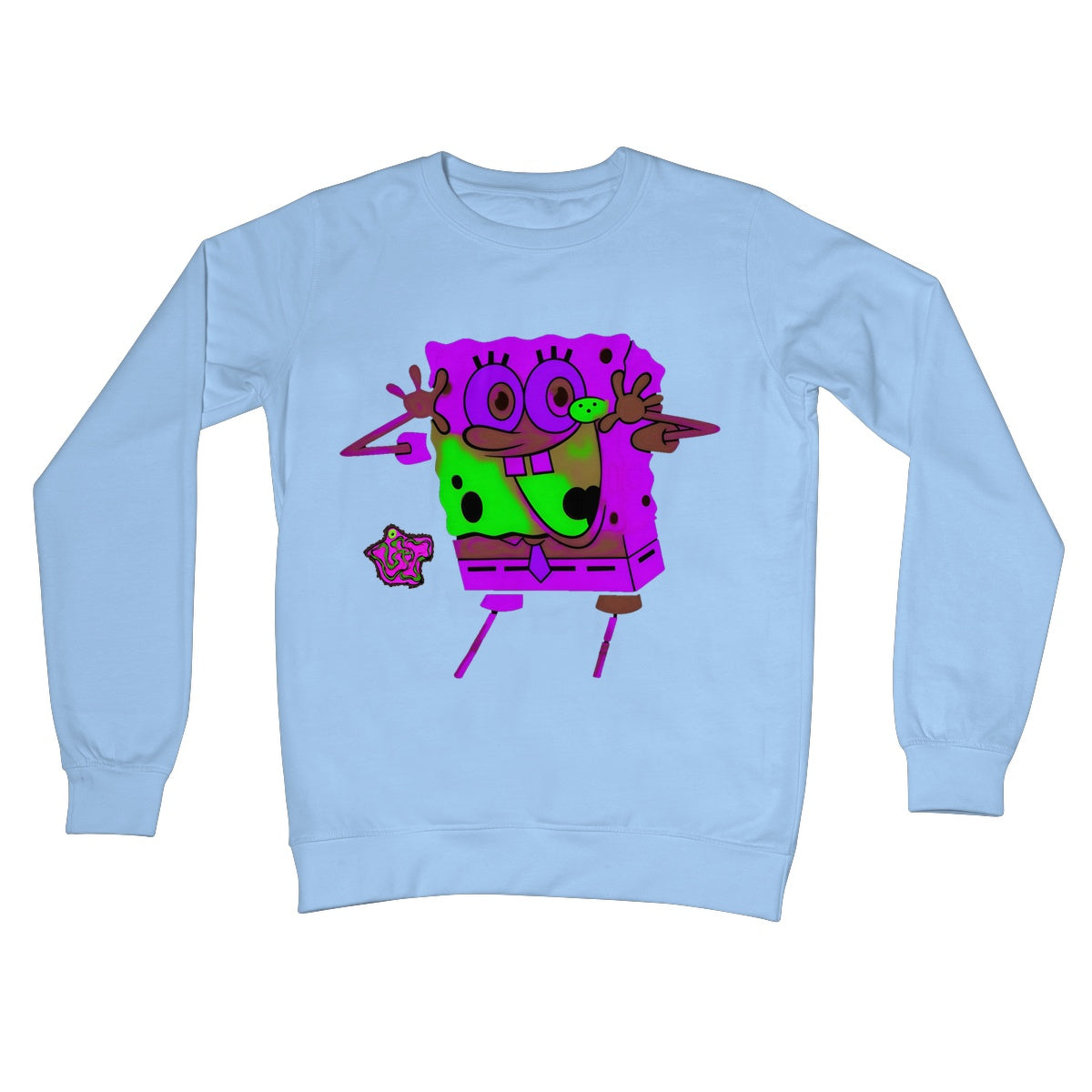 Lit Happy SpongeBob Collection Crew Neck Sweatshirt