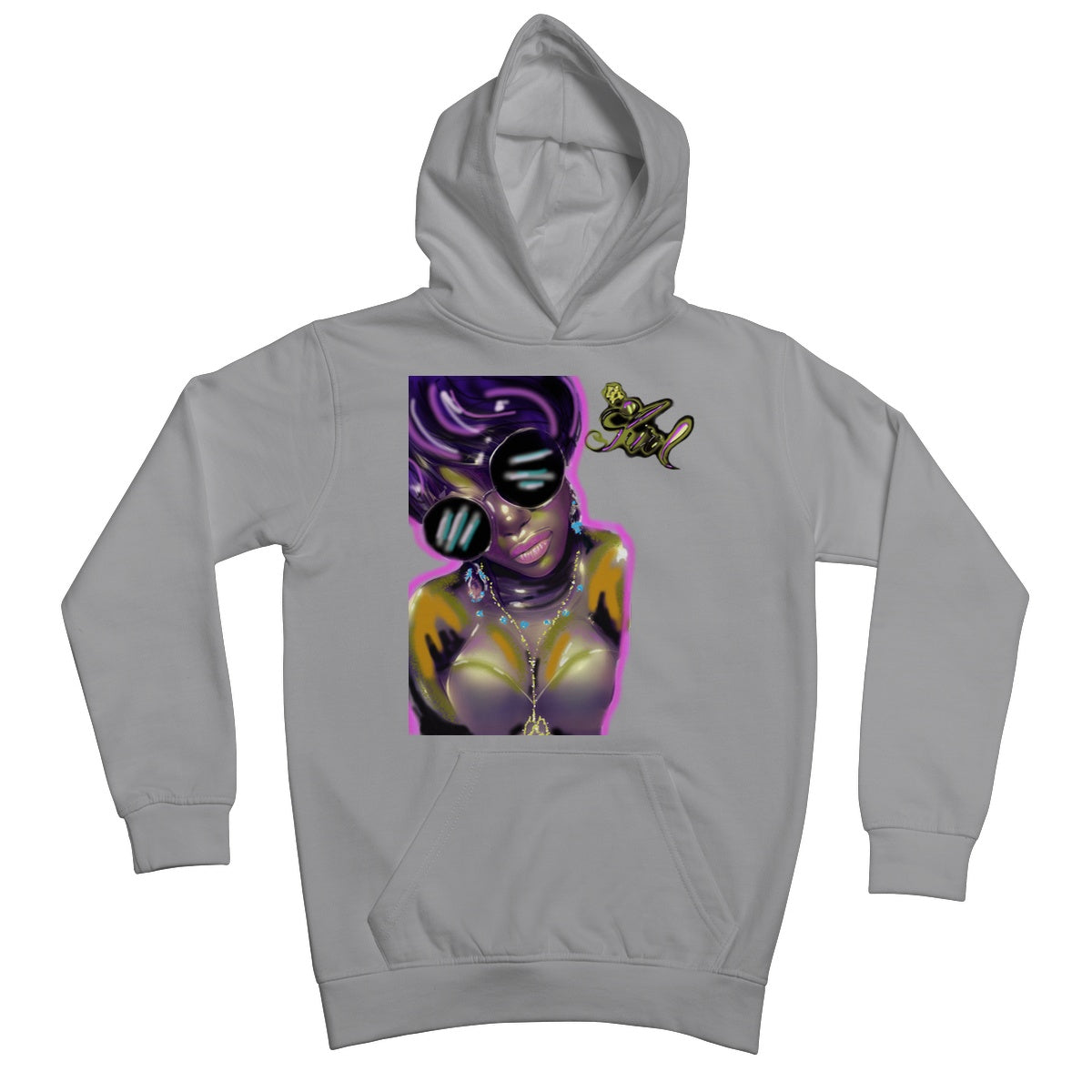 Lit Girl Collection: Purple Queen Kids Hoodie